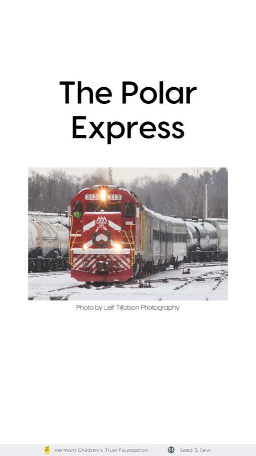 Mobile-friendly social story for the Polar Express Train Ride